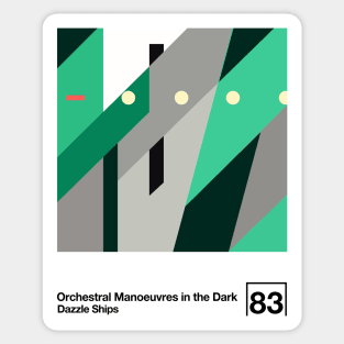 Dazzle Ships / Minimalist Style Graphic Artwork Design Sticker